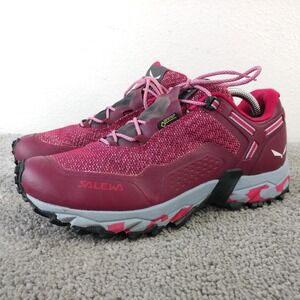 Salewa Speed Beat GTX Trail Running Shoes Womens 7.5 Hiking Sneakers Red 61339